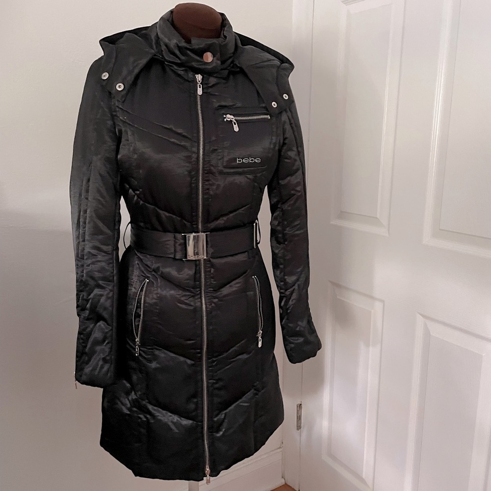 New Bebe sexy warm puff coat